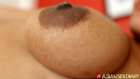 LBFM Anita B lowers panties and gets fucked and creampied